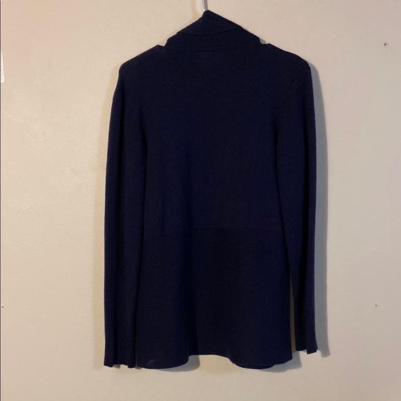 Retrology Dark Navy Blue Cardigan Sweater Lightweight Relaxed Style - Picture 3 of 6